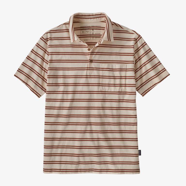 Camisas Patagonia Algodon in Conversion Ligeros Polo Hombre Stripes/Beige | H7BUvoty