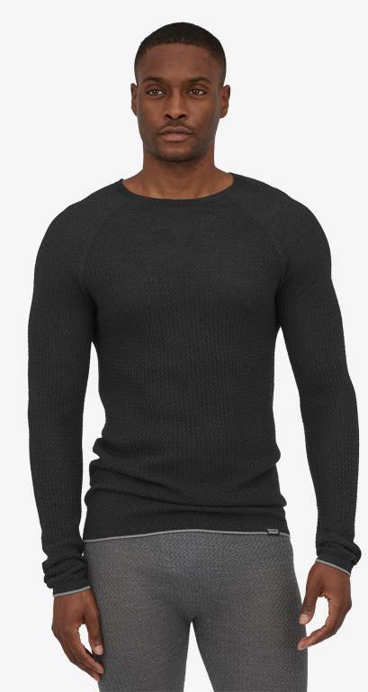 Camisas Patagonia CapileneÂ® Air - Baselayer Hombre Negros | ikHAMrEV