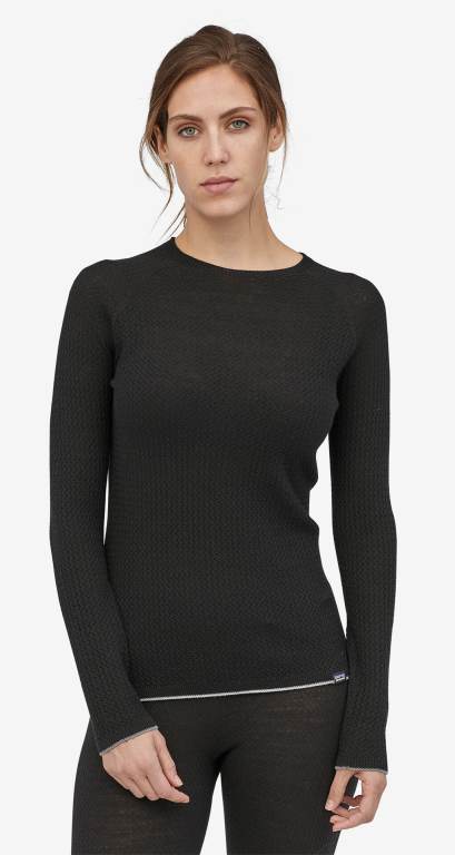 Camisas Patagonia CapileneÂ® Air - Baselayer Mujer Negros | wAqSDVEj