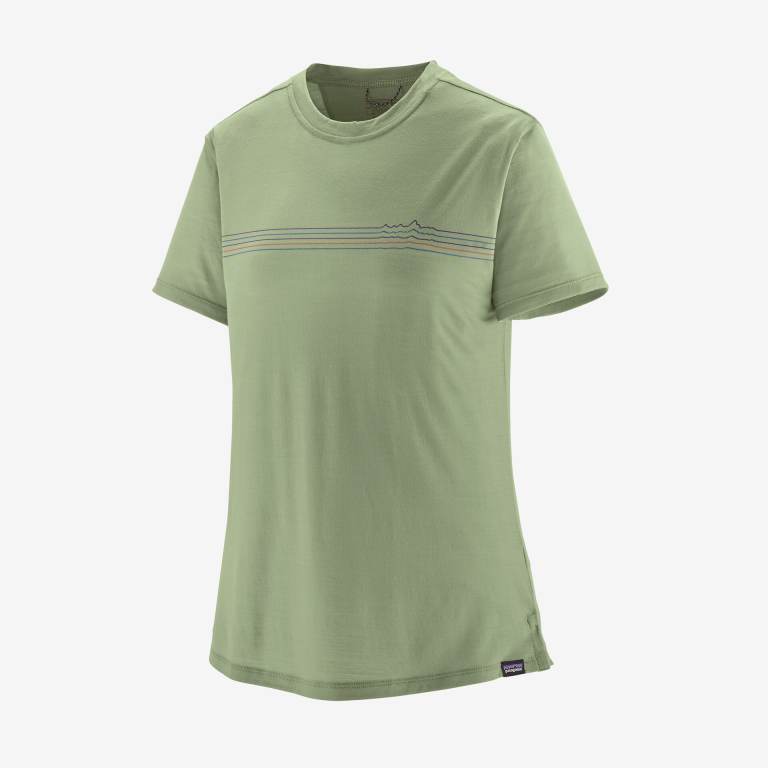 Camisas Patagonia CapileneÂ® Cool Merino Estampados Mujer Verdes | GIjnZRvh