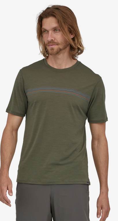 Camisas Patagonia CapileneÂ® Cool Merino Estampados Hombre Verdes | lE5QaVIY