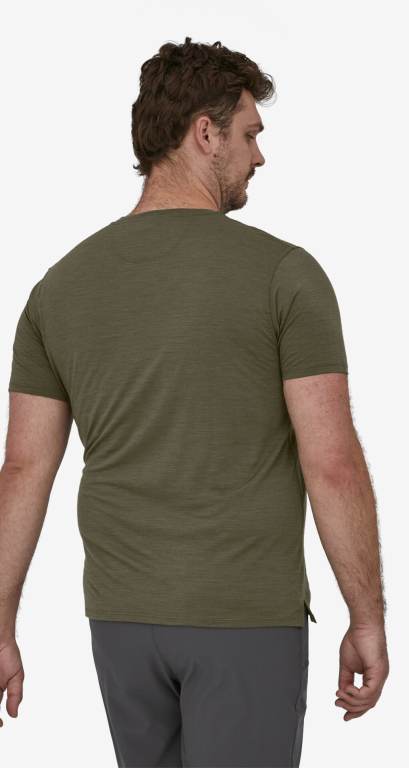 Camisas Patagonia CapileneÂ® Cool Merino Estampados Hombre Verdes | lE5QaVIY