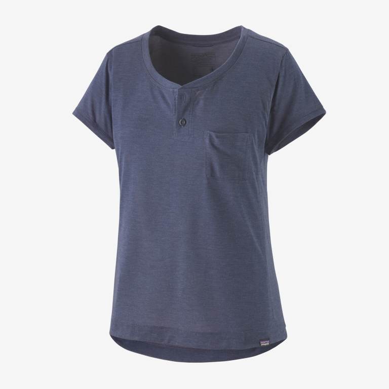 Camisas Patagonia CapileneÂ® Cool Trail Henley Mujer Azul Marino | l76jFTCC