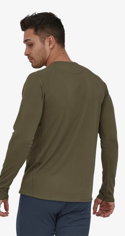 Camisas Patagonia CapileneÂ® Midweight Baselayer Crewneck Hombre Verdes | 9J6zxLur