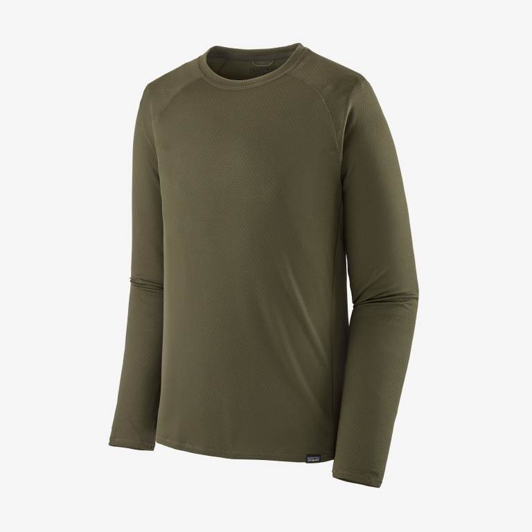 Camisas Patagonia CapileneÂ® Midweight Baselayer Crewneck Hombre Verdes | 9J6zxLur