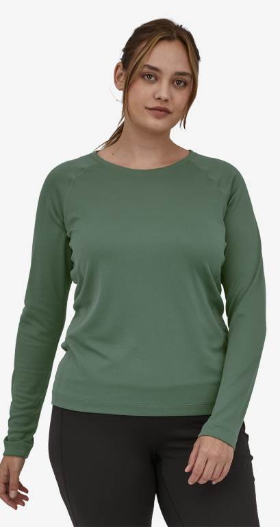 Camisas Patagonia CapileneÂ® Midweight Baselayer Crewneck Mujer Rojos | DQspuarM