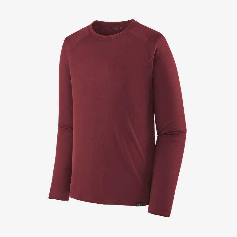 Camisas Patagonia CapileneÂ® Midweight Baselayer Crewneck Hombre Rojos | Ha9LiX68