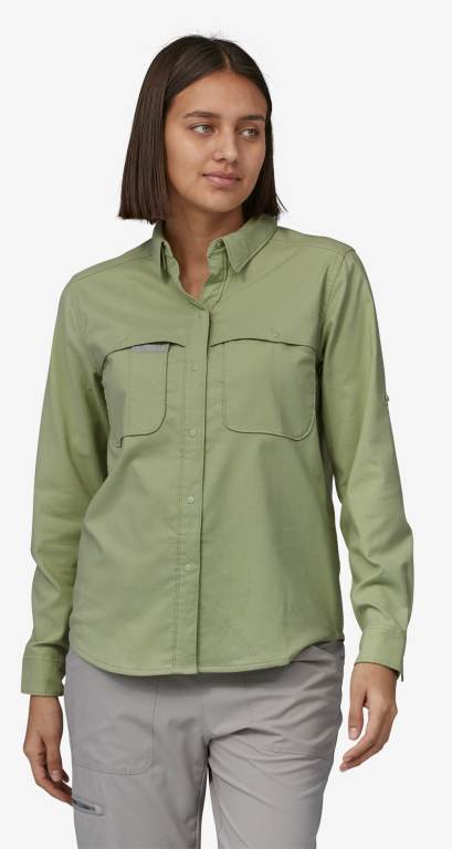 Camisas Patagonia Early Rise Stretch Mujer Verdes | 2S5VTfb5