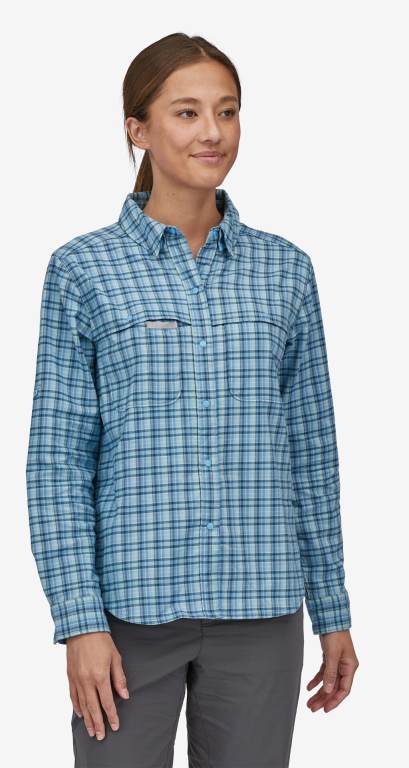 Camisas Patagonia Early Rise Stretch Mujer Azules | gpntEJ4c