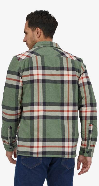 Camisas Patagonia Insulated Organic Algodon Midweight Fjord Flannel Hombre Verdes | 4C3A8hsd