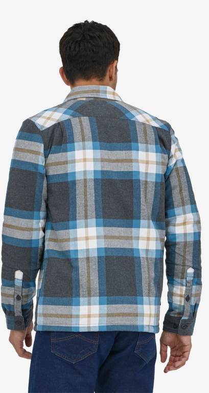 Camisas Patagonia Insulated Organic Algodon Midweight Fjord Flannel Hombre Negros | Liv3ziPe