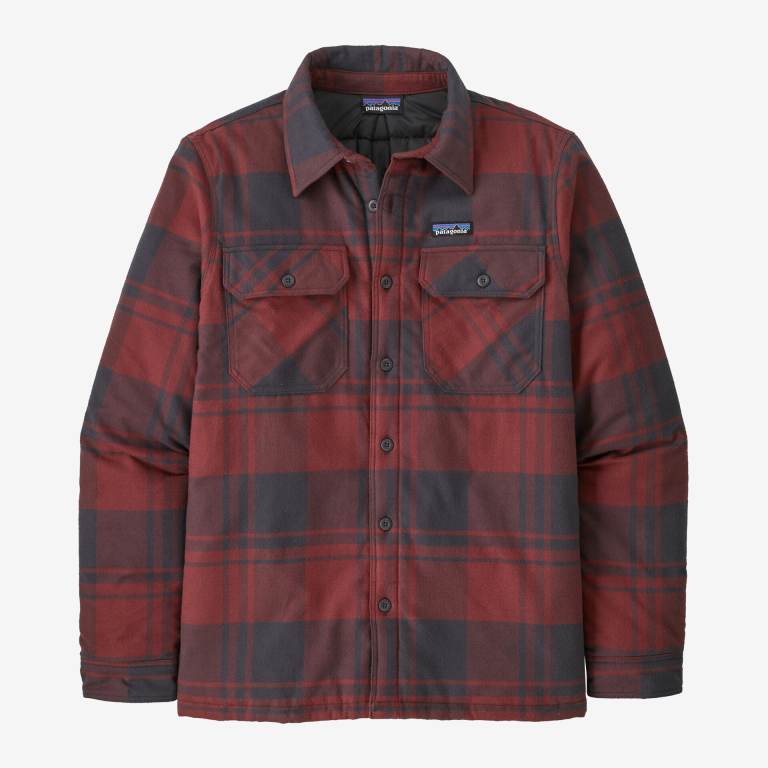 Camisas Patagonia Insulated Organic Algodon Midweight Fjord Flannel Hombre Rojos | OMU6bih2