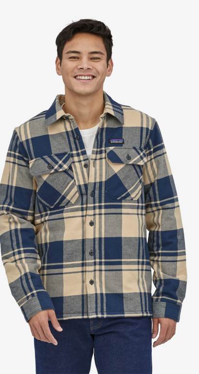 Camisas Patagonia Insulated Organic Algodon Midweight Fjord Flannel Hombre Marrom | cwgnq3Eh