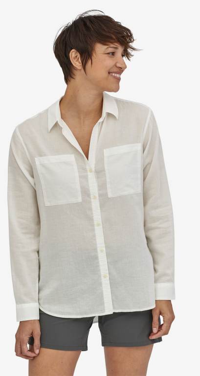 Camisas Patagonia Ligeros A/CÂ® Buttondown Mujer Marrom | MfLKQVcb