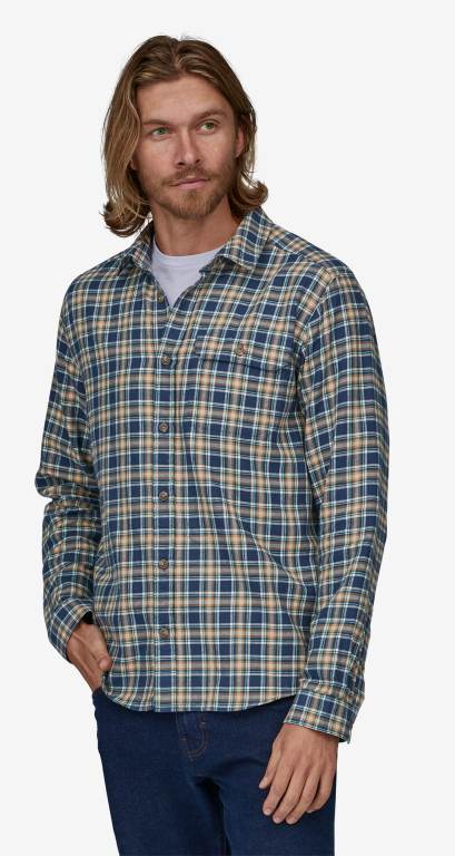 Camisas Patagonia Long-Sleeved Algodon in Conversion Fjord Flannel Hombre Azules | 1X8kzN9b