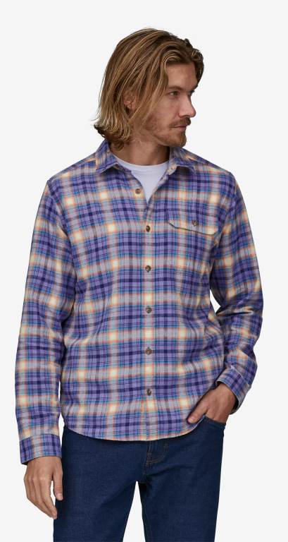 Camisas Patagonia Long-Sleeved Algodon in Conversion Fjord Flannel Hombre Morados | 9B1kfluV