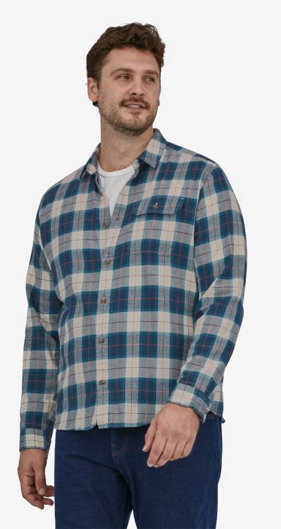 Camisas Patagonia Long-Sleeved Algodon in Conversion Fjord Flannel Hombre Grises | B5K7Minc