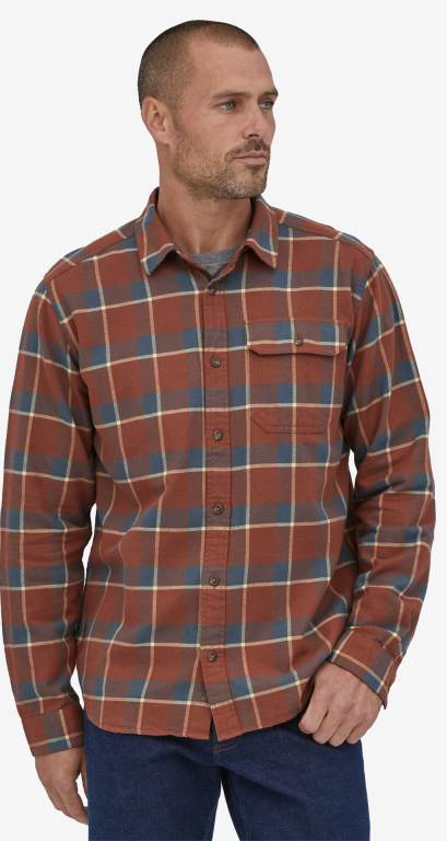 Camisas Patagonia Long-Sleeved Algodon in Conversion Fjord Flannel Hombre Marrom | cmjZLQuK