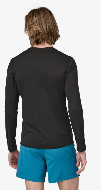 Camisas Patagonia Long-Sleeved CapileneÂ® Cool Ligeros Hombre Negros | 1SpZLiQr