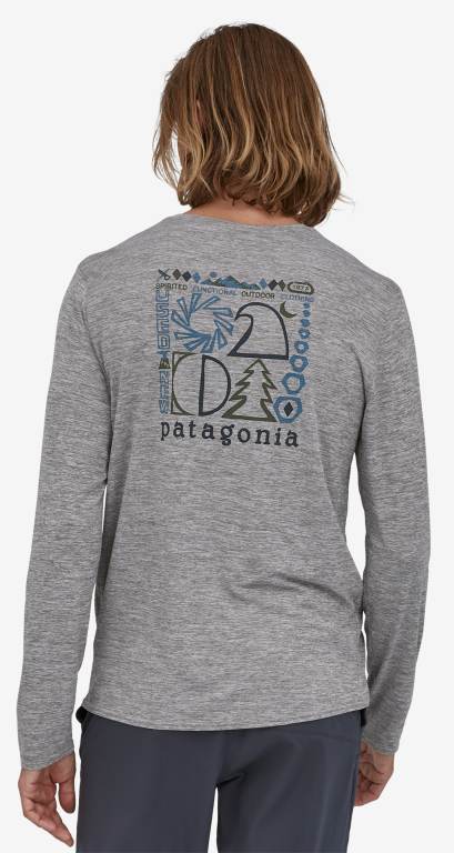 Camisas Patagonia Long-Sleeved CapileneÂ® Cool Daily Estampados Hombre Grises | 1XbZklSF