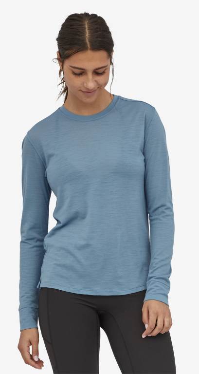 Camisas Patagonia Long-Sleeved CapileneÂ® Cool Merino Mujer Morados | 3CMr7O2R