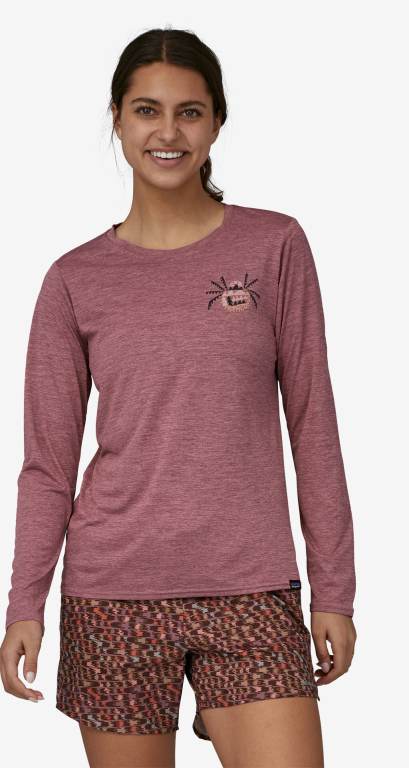 Camisas Patagonia Long-Sleeved CapileneÂ® Cool Daily Estampados - Lands Mujer Morados | 4w6qGEUO