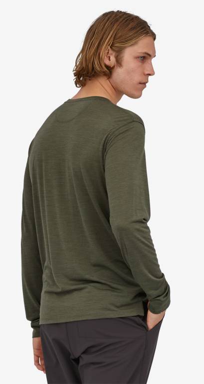 Camisas Patagonia Long-Sleeved CapileneÂ® Cool Merino Estampados Hombre Verdes | 7KKzpLcY