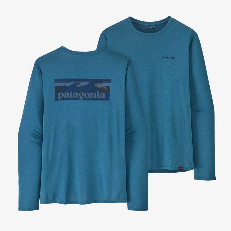 Camisas Patagonia Long-Sleeved CapileneÂ® Cool Daily Estampados - Waters Hombre Azules | BAiLArTa