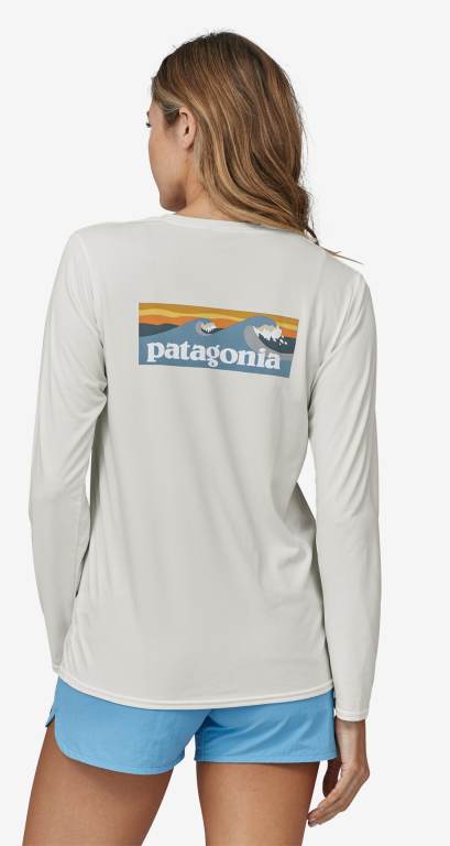 Camisas Patagonia Long-Sleeved CapileneÂ® Cool Daily Estampados - Waters Mujer Azules | LKOuJMgQ