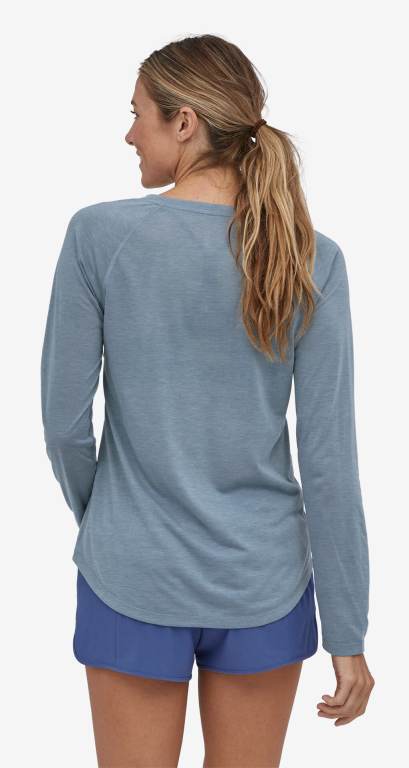 Camisas Patagonia Long-Sleeved CapileneÂ® Cool Trail Mujer Grises Claro | MkuQVni7