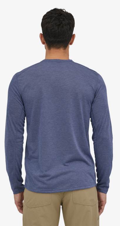 Camisas Patagonia Long-Sleeved CapileneÂ® Cool Trail Hombre Azul Marino | SOVSJ8hP