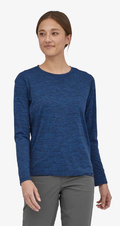 Camisas Patagonia Long-Sleeved CapileneÂ® Cool Daily Mujer Azules | iYuZmWun