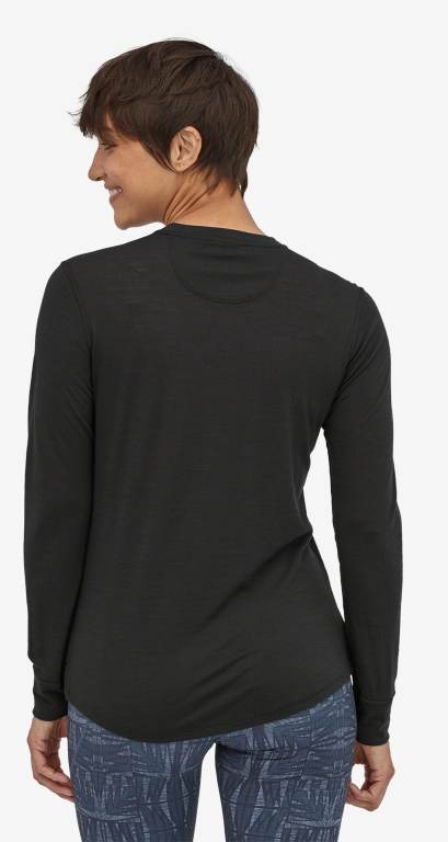 Camisas Patagonia Long-Sleeved CapileneÂ® Cool Merino Mujer Negros | tfPMENQ5