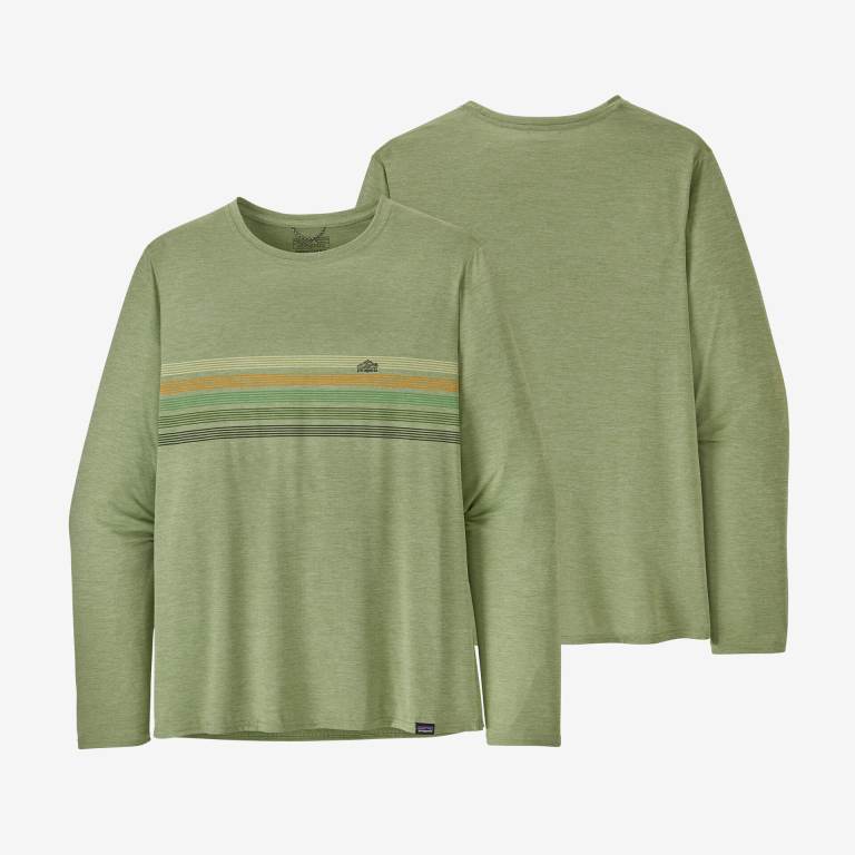 Camisas Patagonia Long-Sleeved CapileneÂ® Cool Daily Estampados Hombre Stripes/Green | vi3XaBh6