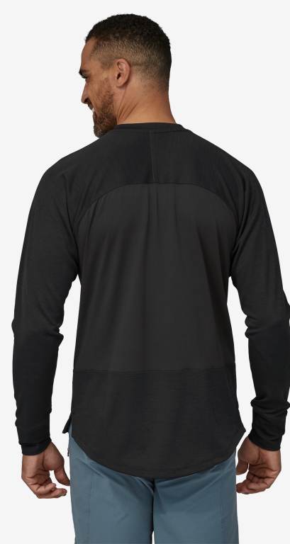 Camisas Patagonia Long-Sleeved Dirt Craft Mountain Jersey Hombre Negros | SkvLMy4v