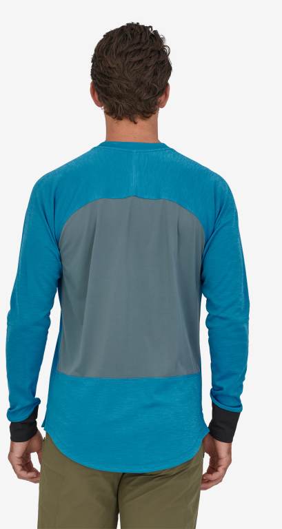 Camisas Patagonia Long-Sleeved Dirt Craft Mountain Jersey Hombre Azules | YPFAhSph