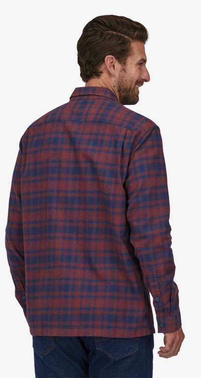 Camisas Patagonia Long-Sleeved Organic Algodon Midweight Fjord Flannel Hombre Rojos | nEDeoQ80