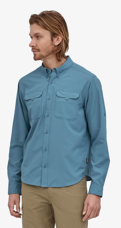 Camisas Patagonia Long-Sleeved Self-Guided UPF Hike Sun Hombre Multicolor | BbhNoihh