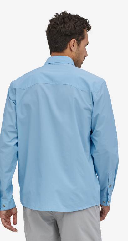 Camisas Patagonia Long-Sleeved Sun Stretch Button Up Hombre Azules | OQmQ7lbt