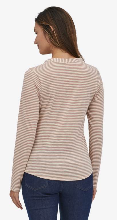 Camisas Patagonia Mainstay Henley Mujer Stripes/Beige | KKIvuiPu