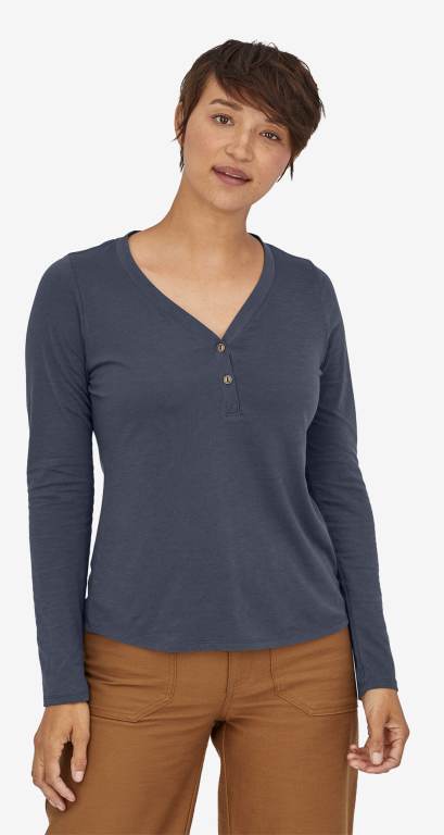 Camisas Patagonia Mainstay Henley Mujer Azules | rz6TWUBi