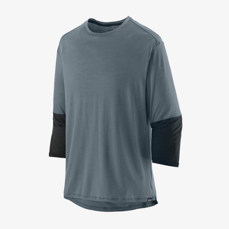 Camisas Patagonia Merino 3/4-Sleeved Jersey Hombre Grises | vzZeK1DY