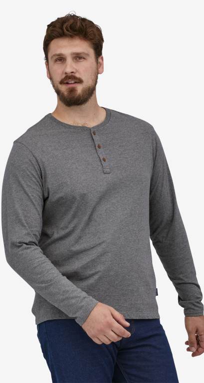 Camisas Patagonia Regenerative Organic Certifiedâ„¢ Algodon Ligeros Henley Hombre Azul Marino | 6dtMRSJv