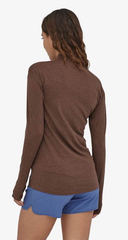 Camisas Patagonia Seabrook Zip-Neck Mujer Marrom | nbwYzeO3