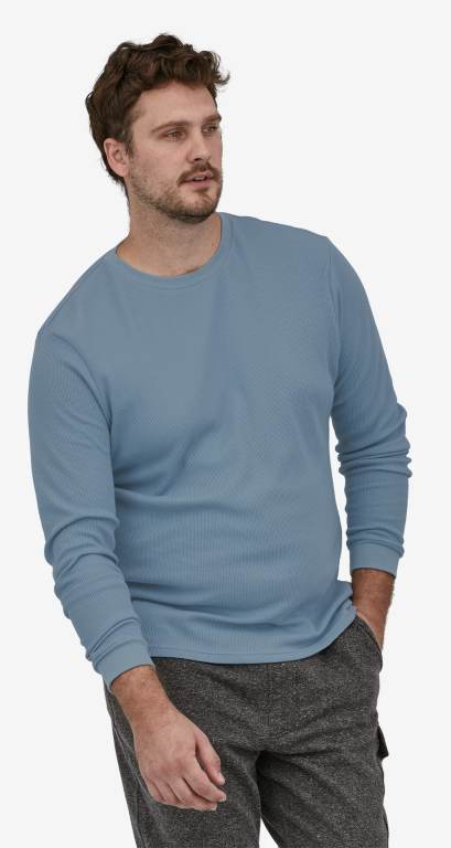 Camisas Patagonia Trabajo Waffle Crewneck Hombre Verdes | 0a1xn2p9