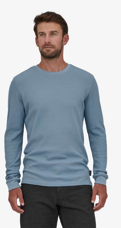 Camisas Patagonia Trabajo Waffle Crewneck Hombre Grises Claro | H9r8ICFm