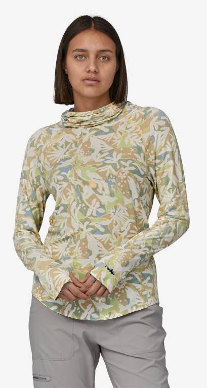 Camisas Patagonia Tropic Comodidad Natural Sun UPF Mujer Grises Claro | 2TRdo1GK