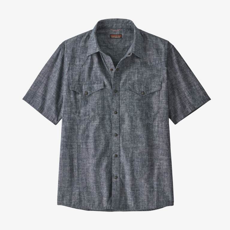 Camisas Patagonia Western Snap Trabajo Hombre Azul Marino | ug5NDafa