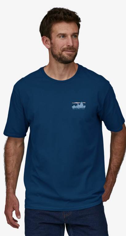 Camiseta Patagonia 73 Skyline Organic Algodon Hombre Marrom | evPMfxI1