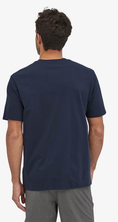 Camiseta Patagonia Alpine Icon Regenerative Organic Certifiedâ„¢ Algodon Hombre Azul Marino | aq4xVY5k